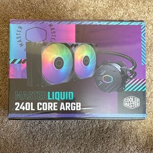 NWT Cooler Master MasterLiquid 240L Core ARGB Processor Liquid Cooling Kit